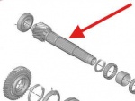 SP 9674673080 - Shaft